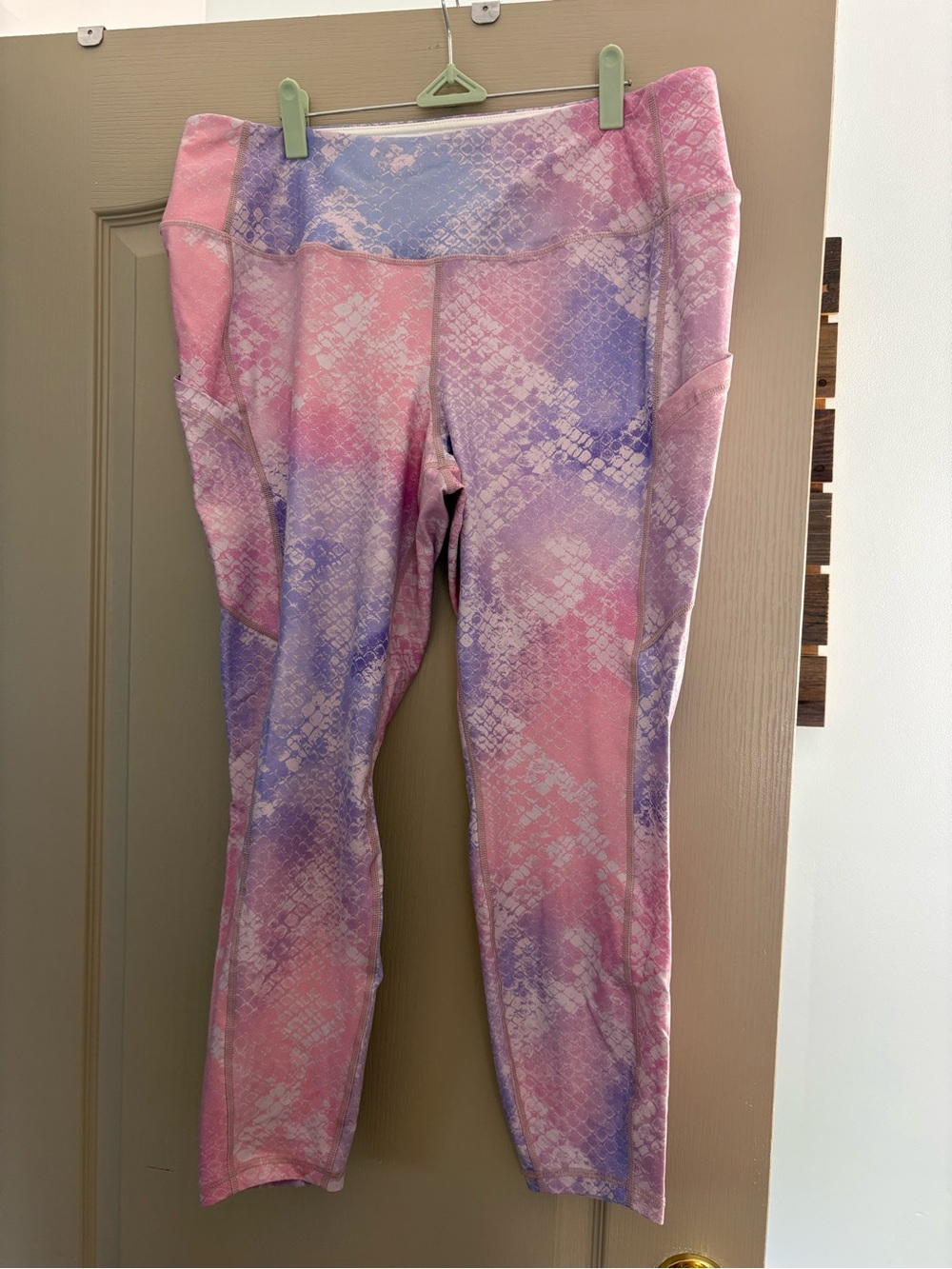 torrid Pink & Purple Tie-Dye Active Leggings with Side Pockets